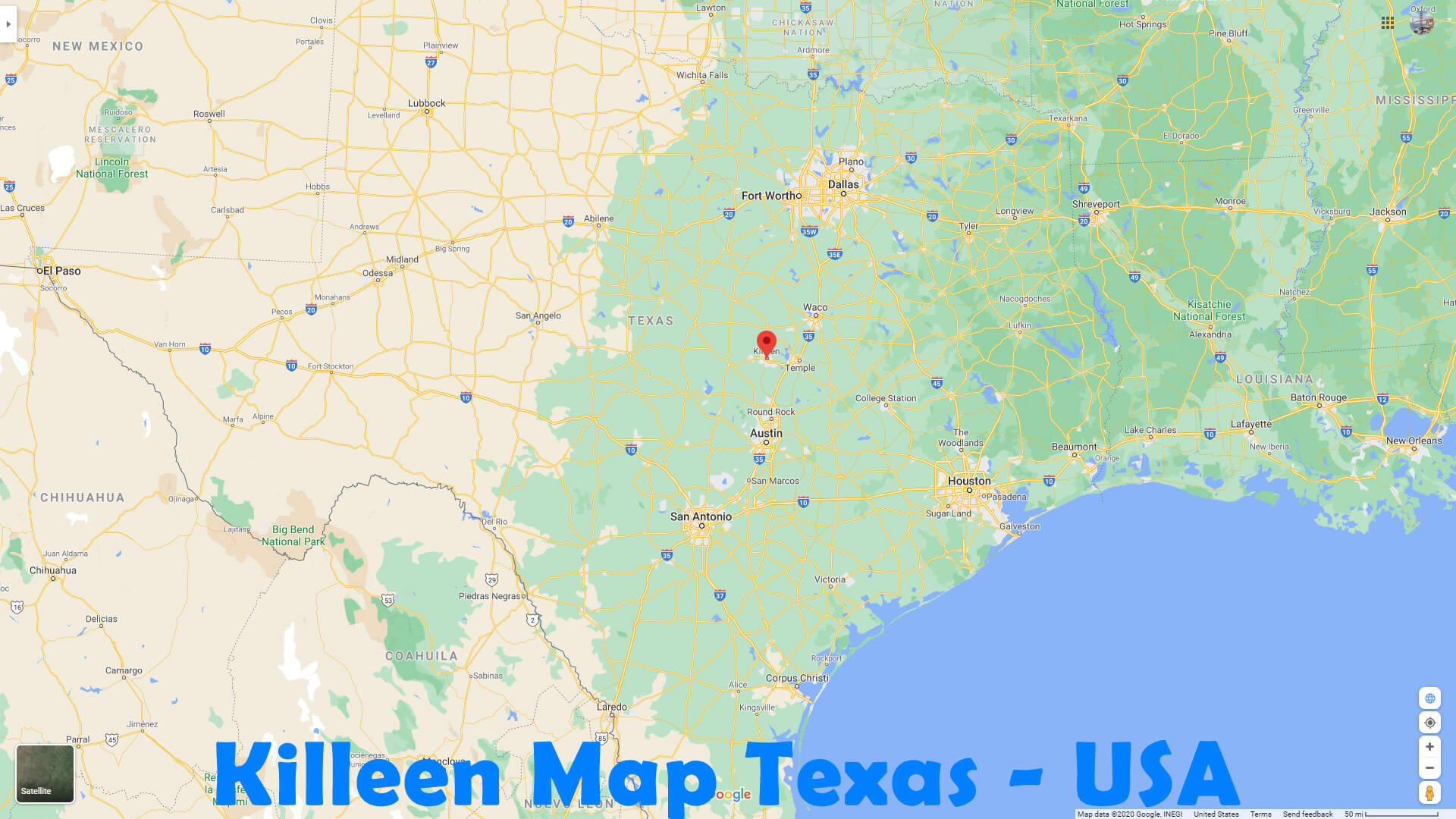 Killeen Carte Texas   EUA